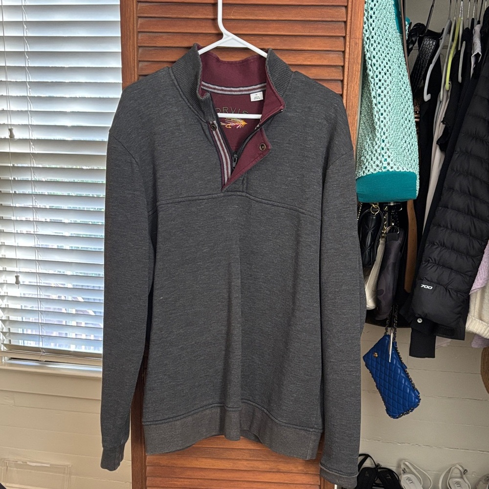 Orvis fleece men’s pullover XL